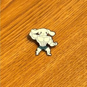 Women’s Accessories Muscular Buff Strong Cinnamoroll Enamel Pin-Hello Kitty